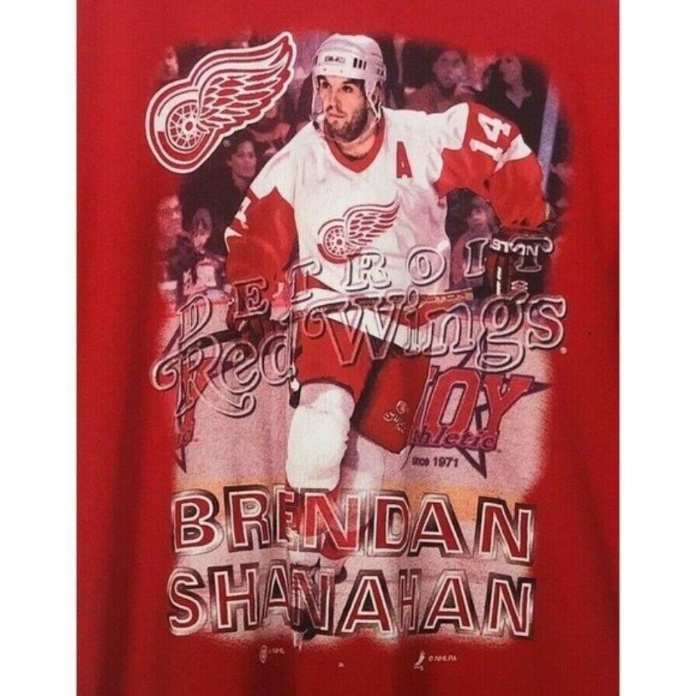 Brendan Shanahan Detroit Red Wings T Shirt L